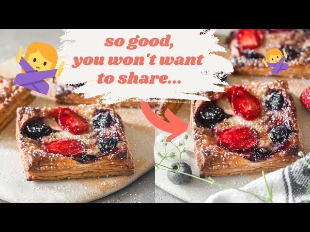 BERRY CREAM CHEESE DANISH RECIPE|Easy Puff Pastry Recipes|Breakfast Pastries|The Cupcake Confession