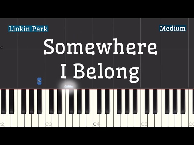 Linkin Park - Somewhere I Belong Piano Tutorial | Slow Medium