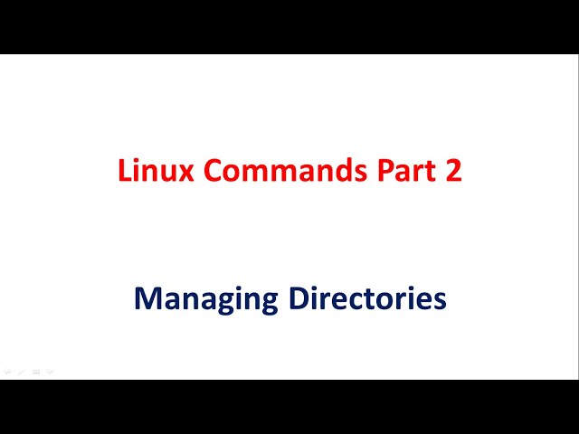 Linux Commands (Malayalam) | Part 2 | Managing Directories in Linux