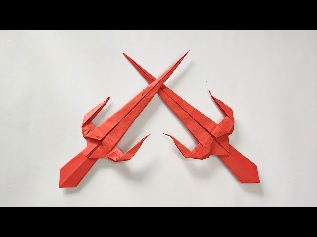 Origami NINJA SAI | How to make a ninja weapon