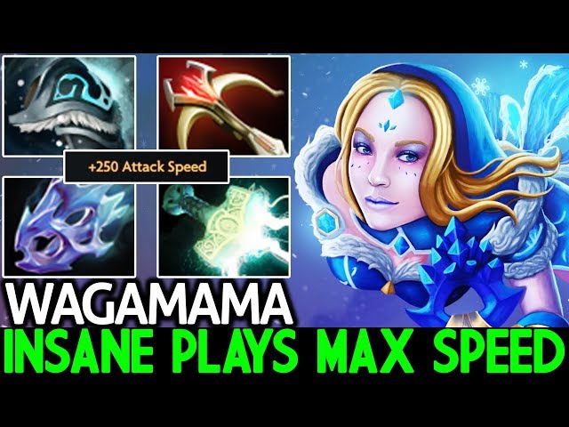 WAGAMAMA [Crystal Maiden] Insane Plays Max Speed Build 7.22 Dota 2