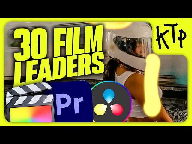 30 Drag N' Drop Scribble Film Leaders + 10 SFX for Final Cut Pro X & Premiere Pro | OUT NOW!