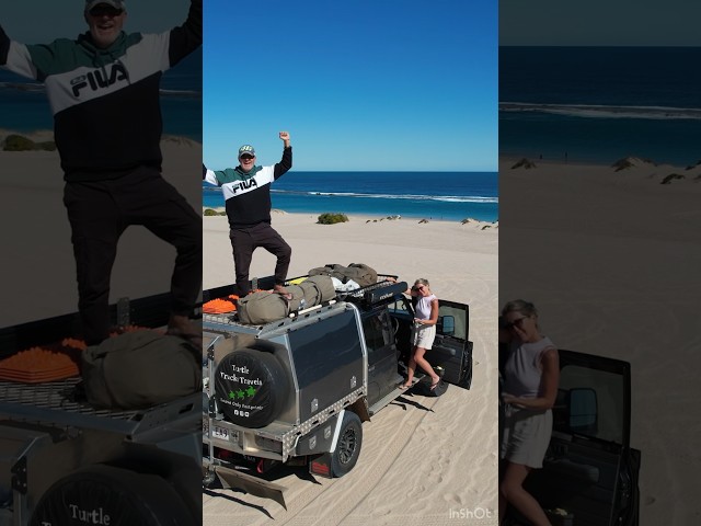 Lucky Bay-Kalbarri-79 Series Beach Driving FUN-Epic OFFGRID CAMPING-Travel Australia #shorts