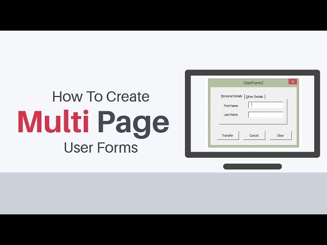 Multi Page User Forms VBA - Employee Database | Introduction