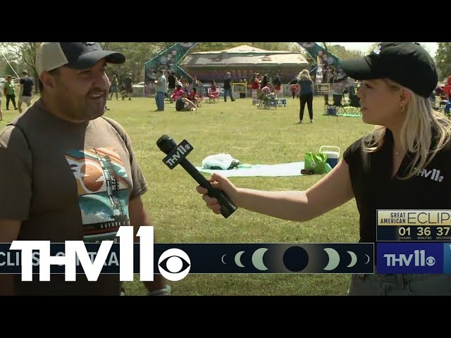 Colombian man travels to small town in Arkansas to view total solar eclipse