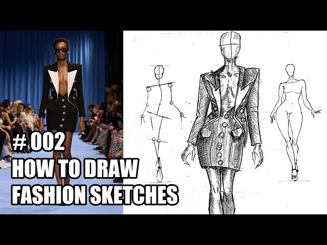 How to Draw a Fashion Model from a Photo | Step-by-Step Tutorial