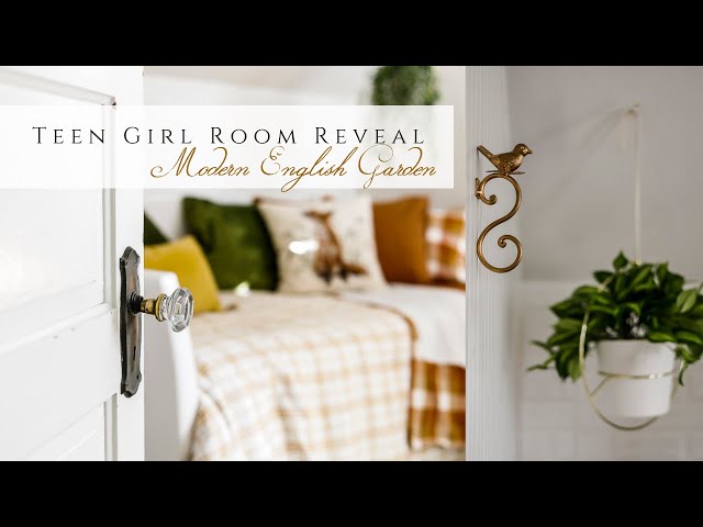 Modern English Garden Teen Girl Room Reveal
