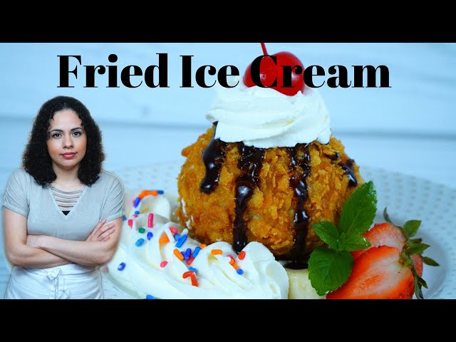 Homemade FRIED ICE CREAM | Fried Ice cream RECIPE with CORNFLAKE CRUST