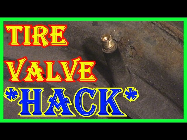 HOW TO CHANGE A TIRE VALVE  STEM - ULTIMATE  HACK -  WITHOUT EVER TOUCHING THE TIRE