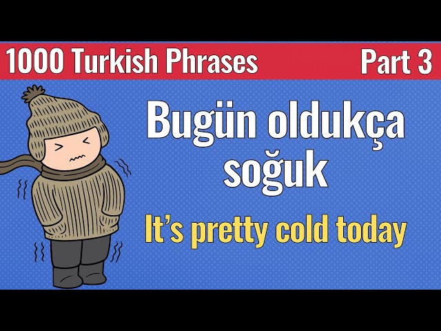 1000 Turkish Phrases - Part 3 - Practice Your Turkish | Language Animated