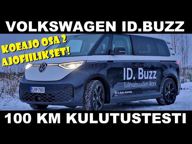 Volkswagen ID.Buzz ajofiilikset ja 100 km kulutustesti - VLOG 148