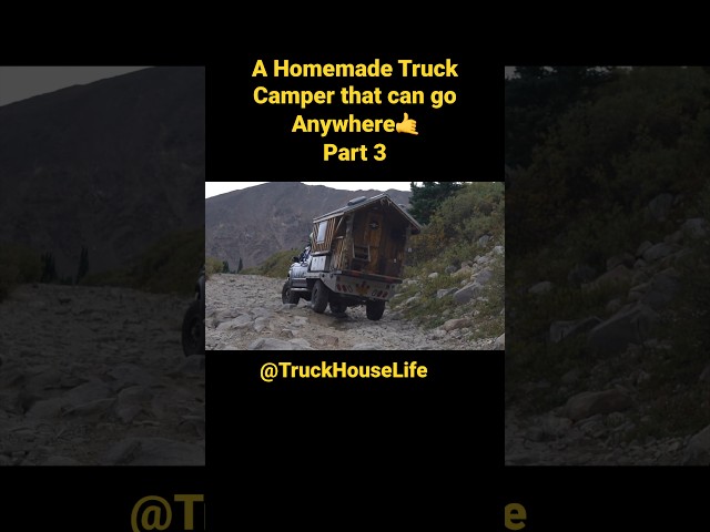 The Ultimate Homemade Truck Camper that can go Anywhere🤙 #vanlife #overlanding #offroad (Part 3)