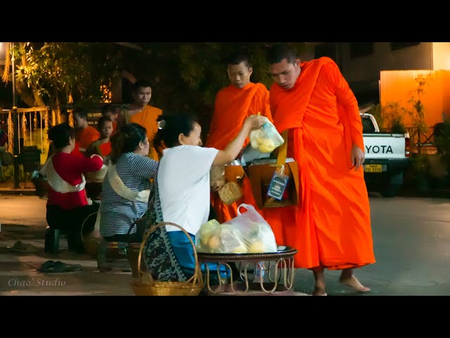 Luang Prabang Morning Alms Giving, Laos