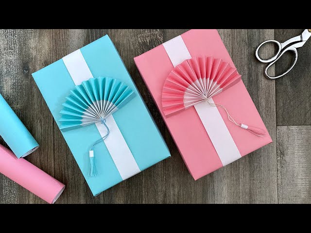 Origami Fan Gift Wrapping | Paper Craft Ideas