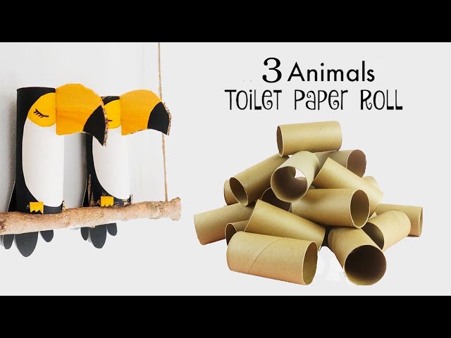 3 Easy Aniamls with Toilet Paper Roll | Toilet Paper Roll Recycling | Toilet Paper Roll Craft