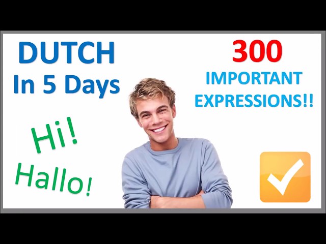 Learn Dutch in 5 Days - Conversation for Beginners