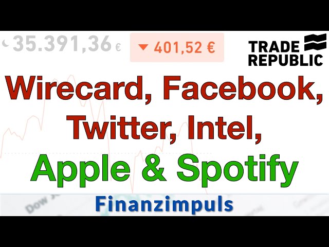 Aktien-Talk: Wirecard, Facebook, Twitter, Apple, Intel & Spotify