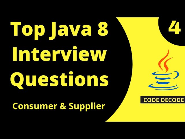 Java 8 Interview Questions And Answers | Consumer || BiConsumer || Supplier || Chaining  (Live Demo)