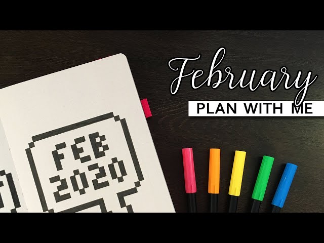 February Bullet Journal Setup 💜 Pixel games theme