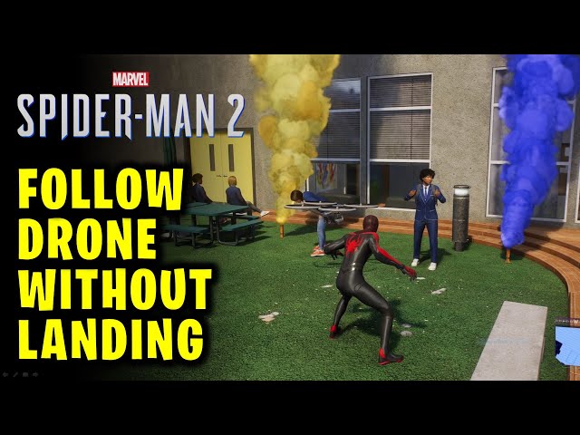 Follow the Camera Drone Without Landing | Lights Camera Action | Spider-Man 2