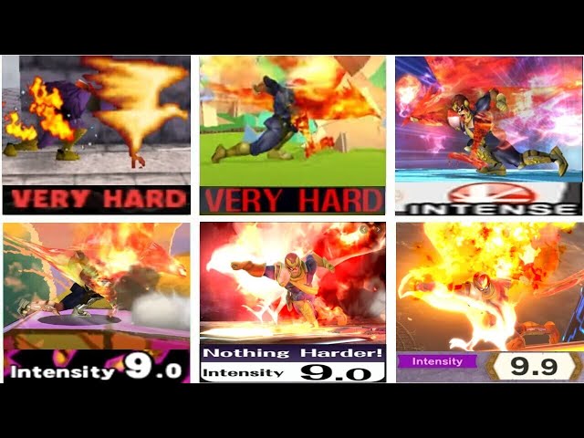 Captain Falcon Classic Modes - 64 to Ultimate (Hardest Difficulty)