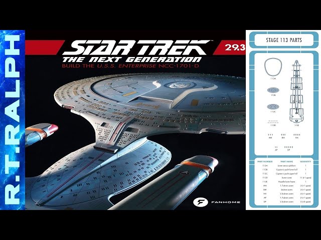Star Trek: Build The Enterprise D. Stage 29.3 Assembly. By Fanhome/Eaglemoss/Hero Collector.