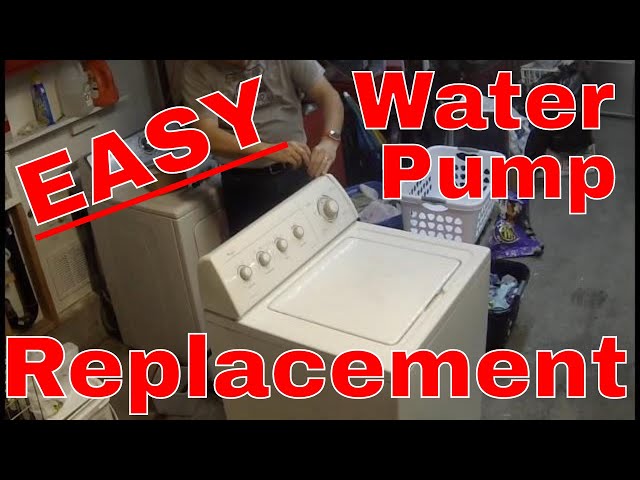 Whirlpool washing machine water pump replacement (DIY)