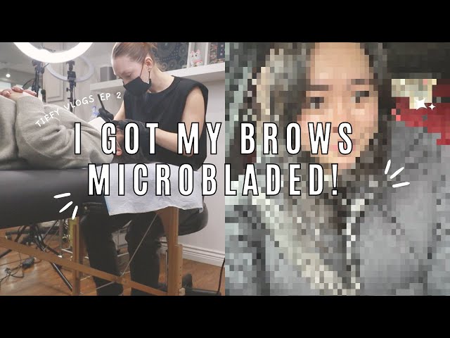 TIFFYVLOGS EP 2 - I got my eyebrows microbladed + morning routine & grocery haul
