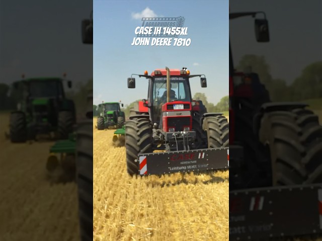 Case IH 1455 XL John Deere 7810 #sound #tractor #agriculture