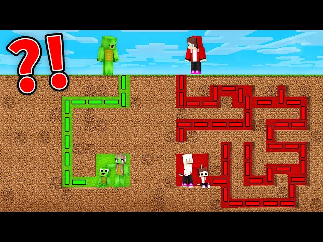 JJ vs Mikey FAMILY MAZE Battle Challenge - Maizen Parody Video in Minecraft