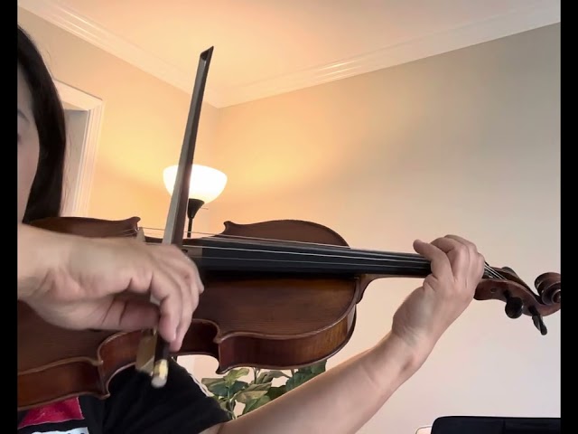 Viola Etude by Mazas no.3, measure 1-20, with metronome