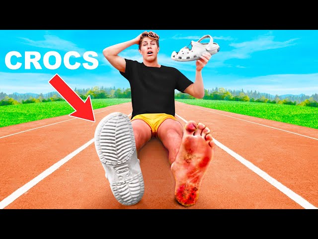 Trying Olympic Sports In Crocs!