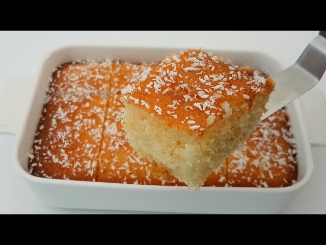 Semolina Cake | Basbousa Cake | How To Make Basbousa With Coconut