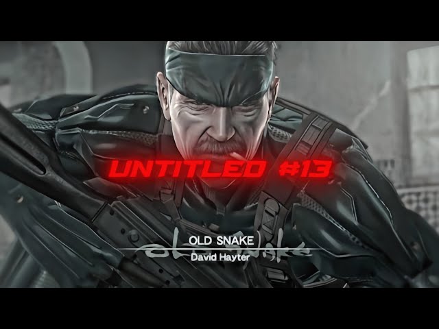 [4k]Solid Snake Edit || Untitled Slowed || Mgs4