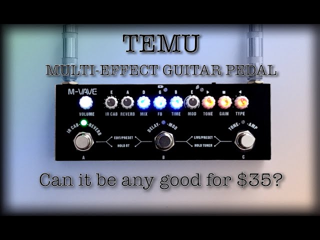 The Temu Multi-effect / Cube baby guitar pedal deep dive. Can it be any good for $35?