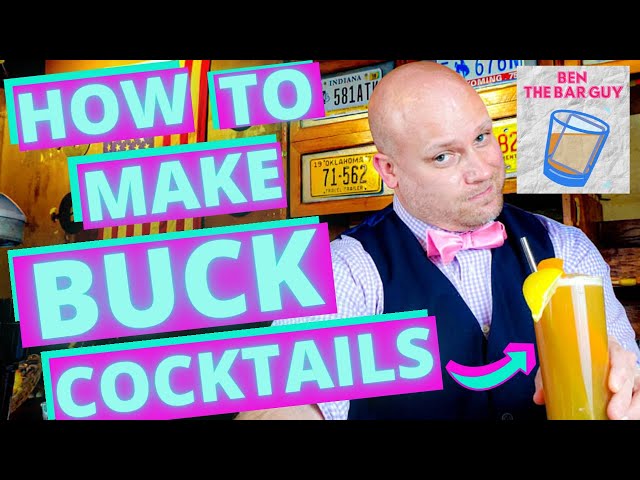 HOW TO MAKE BUCK COCKTAILS | COCKTAIL BARTENDING TUTORIALS | COCKTAIL LIBRARY 2021 #BENTHEBARGUY
