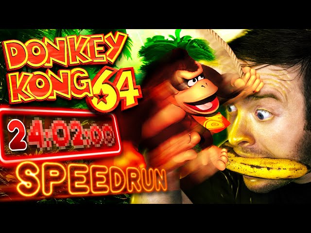 Donkey Kong 64 SPEEDRUN (World Record) | Domtendo Reaktion