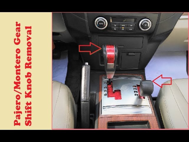 DIY: Mitsubishi Pajero/Montero 4 Gear shift knob removal