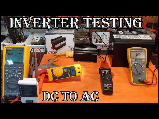 How To Test  DC to AC  Power Inverter Efficiency  -  Basic Voltage Drop Results