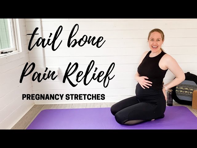 TAILBONE PAIN IN PREGNANCY | Stretches to Relieve Tailbone & Lower Back Pain in Pregnancy