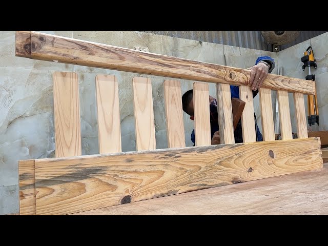 Extremely Creative Woodworking Art | Ideas Design 2 Story Bed Modern With Soft Curved Strips Of Wood