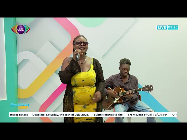Essilfie dazzles with a spectacular performance on Breakfast Daily