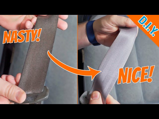 How to Safely SUPER CLEAN a Disgusting Seat Belt