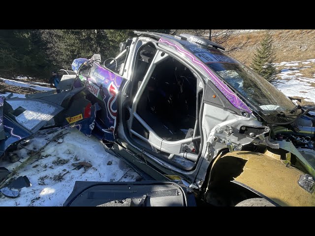 WRC Rallye Monte Carlo 2022 - FLAT OUT (Formaux after crash)