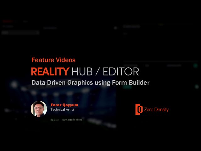 RealityHub / Editor | Data-driven Graphics using Form Builder
