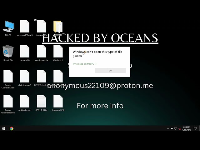 OCEANS ransomware removal [HACKED BY OCEANS].