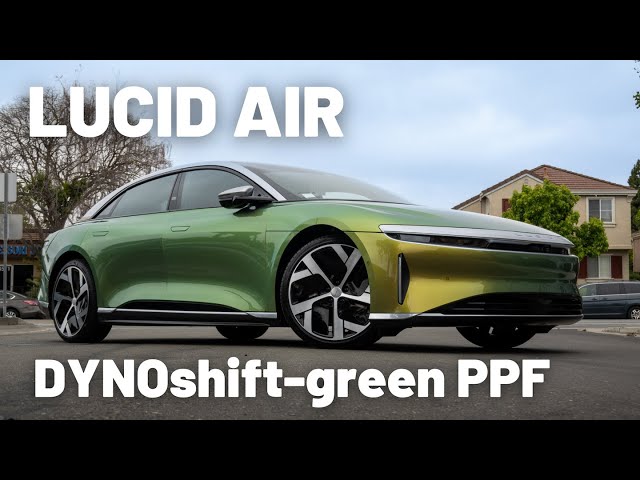 DYNOshift-green | STEK Paint Protection Film PPF - Lucid Air