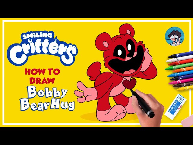 How to DRAW Bobby BearHug - Smiling Critters- Poppy Playtime Chapter 3