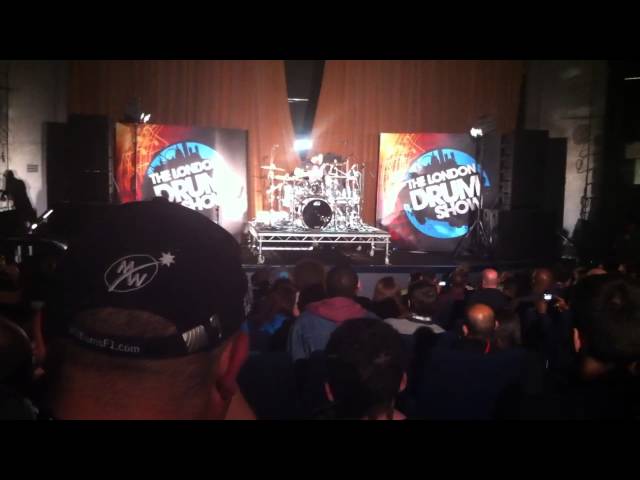 Aaron Spears at London Drum Show 4