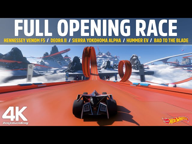Forza Horizon 5 Hot Wheels - FULL OPENING RACE!! - 4K Gameplay (Hennessy Venom F5 & More)